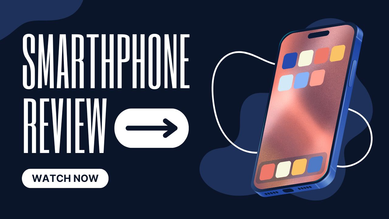 Dark Blue Minimalist Smarthphone Review Youtube Thumbnail